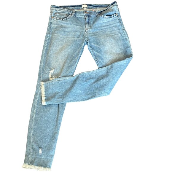 Sneak Peak Low Rise Light Wash Denim Skinny Jeans Jrs Sz 13 #199M - Picture 1 of 6